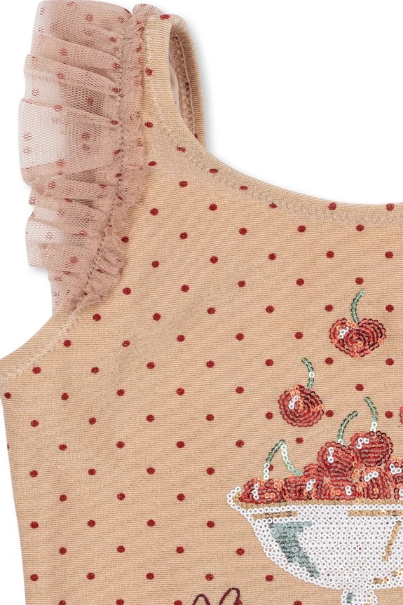 Konges Sløjd jednodielne plavky detské AMANDINE SWIMSUIT béžová KS105261.PPY2