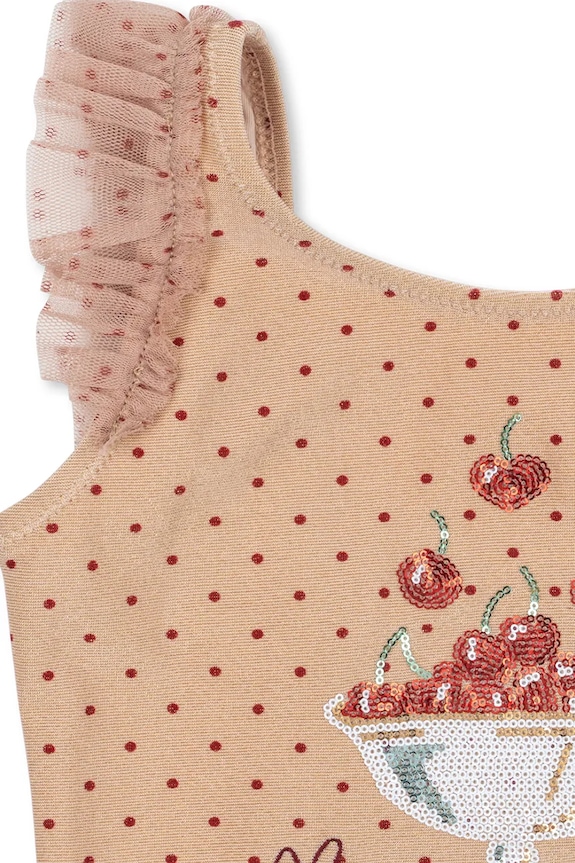 Konges Sløjd jednodielne plavky detské AMANDINE SWIMSUIT béžová KS105261.PPY2