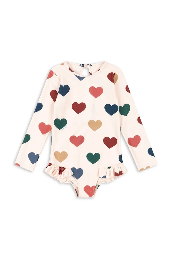 Konges Sløjd jednodielne plavky detské MANUCA LS SWIMSUIT béžová KS105466.PPY2