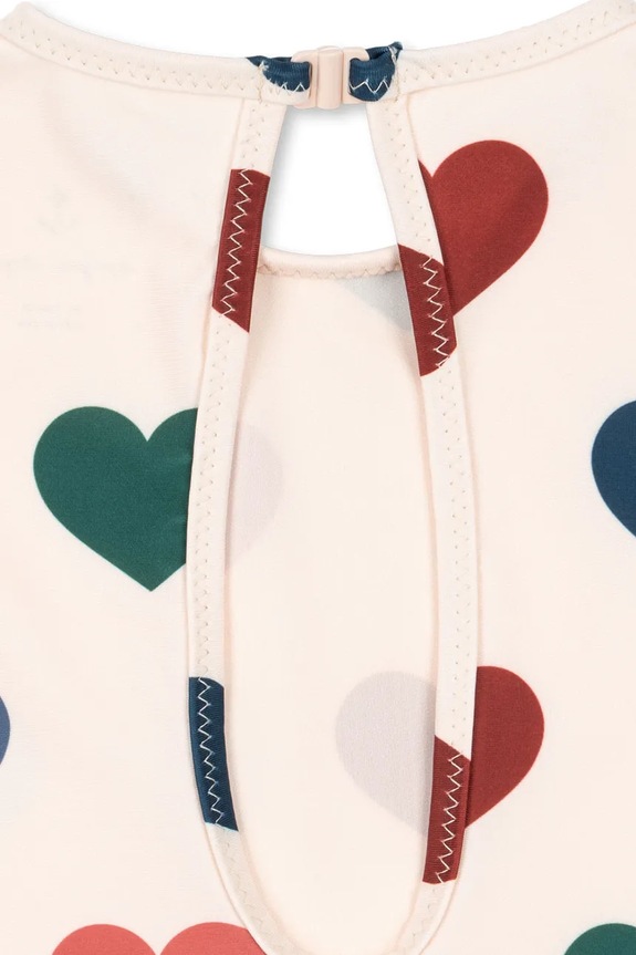 Dievča Konges Sløjd jednodielne plavky detské MANUCA LS SWIMSUIT KS105466.PPY2 béžová