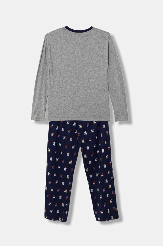 Παιδικές βαμβακερές πιτζάμες United Colors of Benetton 30960P09I.G.Seasonal γκρί SS26