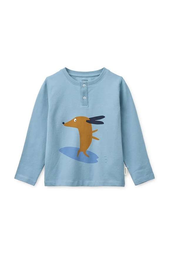 Παιδική πιτζάμα Liewood Wilhelm Printed Pyjamas Set LW20674.PPY2 μπλε SS26