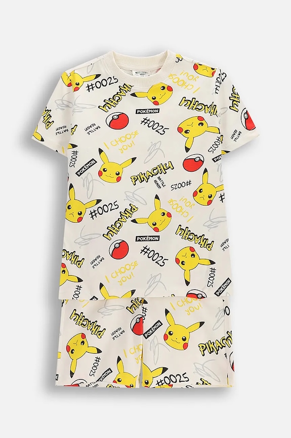 Coccodrillo dvojdielne pyžamo detské bavlnené béžová WC6448202LBD