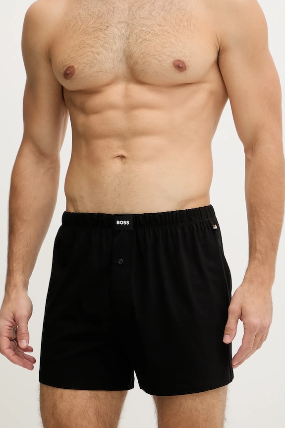 Boxerky BOSS 2-pak 2P Jersey Boxer 50544380 čierna SS26