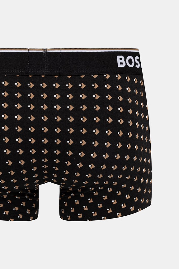 BOSS bokserki męskie bawełniane z elastanem Trunk 3P Power Desig 3-pack 50554443