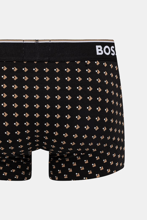 BOSS bokserki męskie bawełniane z elastanem Trunk 3P Power Desig 3-pack 50554443
