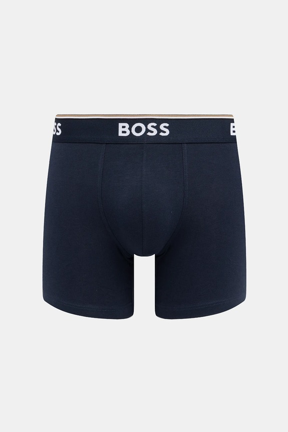 BOSS мъжки BoxerBr 3P Power 3 броя син 50554694