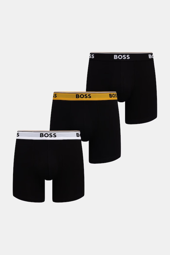 BOSS moški BoxerBr 3P Power Paket paket 3 kosov črna 50554694