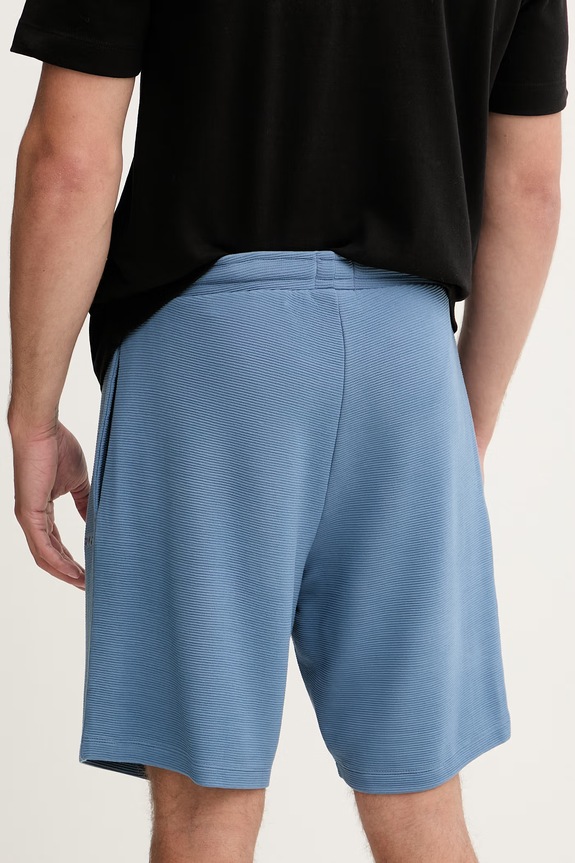Ρούχα BOSS σορτς lounge ανδρικά Rib Shorts 50527391 μπλε