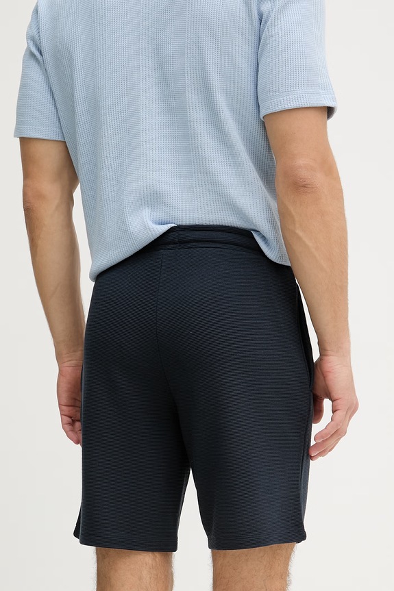 Oblečenie BOSS šortky lounge pánske Rib Shorts 50527391 tmavomodrá