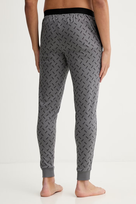 Odzież BOSS spodnie piżamowe bawełniane Relax Pants 50557164 szary
