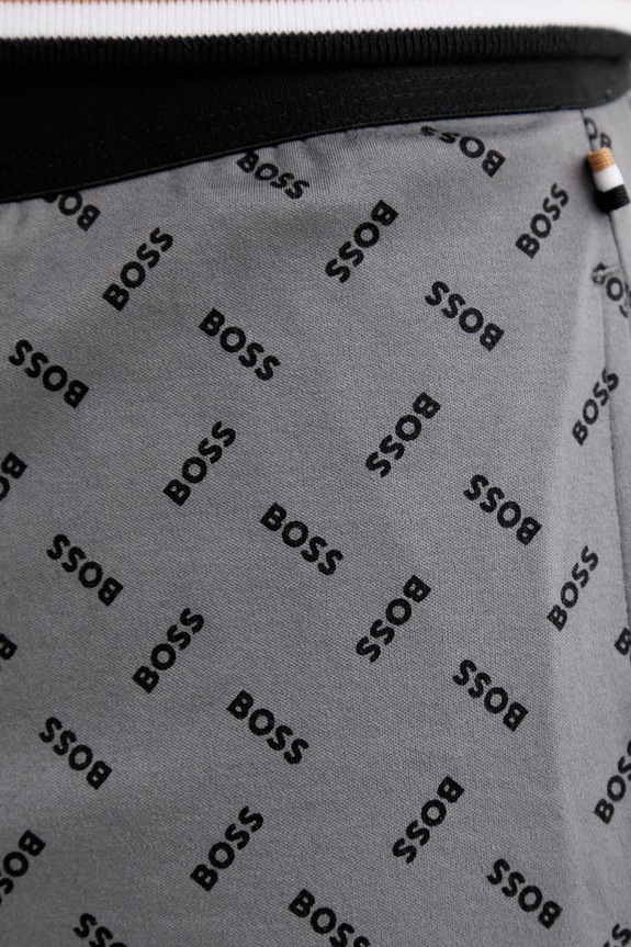 BOSS spodnie piżamowe bawełniane Relax Pants szary 50557164
