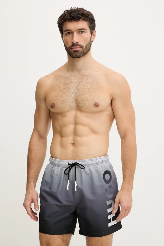 HUGO pantaloni scurți de baie RAY Planet friendly gri 50555582