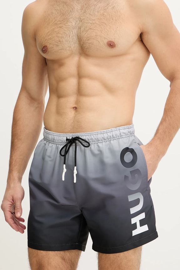 HUGO pantaloni scurți de baie RAY 50555582 gri SS26