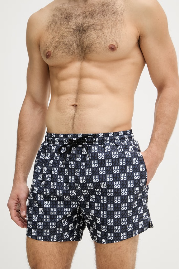 HUGO plavecké šortky pánske AARON_SWIM 50556792 tmavomodrá SS26