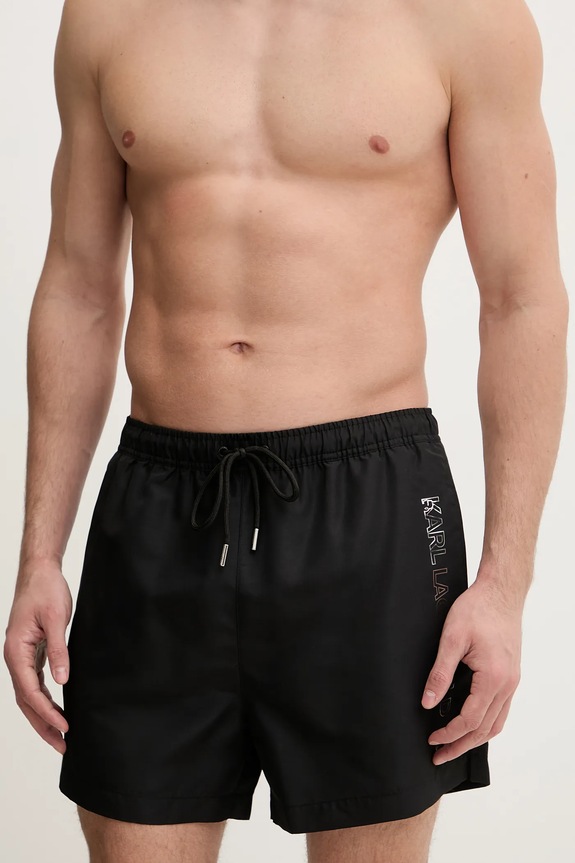 Karl Lagerfeld fürdőnadrág IKON B1M46001 fekete SS26