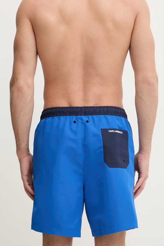 Abbigliamento Karl Lagerfeld pantaloncini da bagno RSG CONSTRAST B1M46008 blu navy