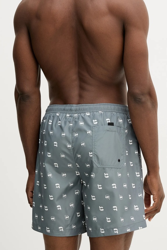 Îmbrăcăminte Karl Lagerfeld pantaloni scurti de baie IKON A3M46007 verde