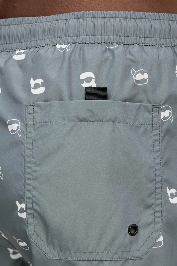 Karl Lagerfeld pantaloni scurti de baie IKON verde A3M46007