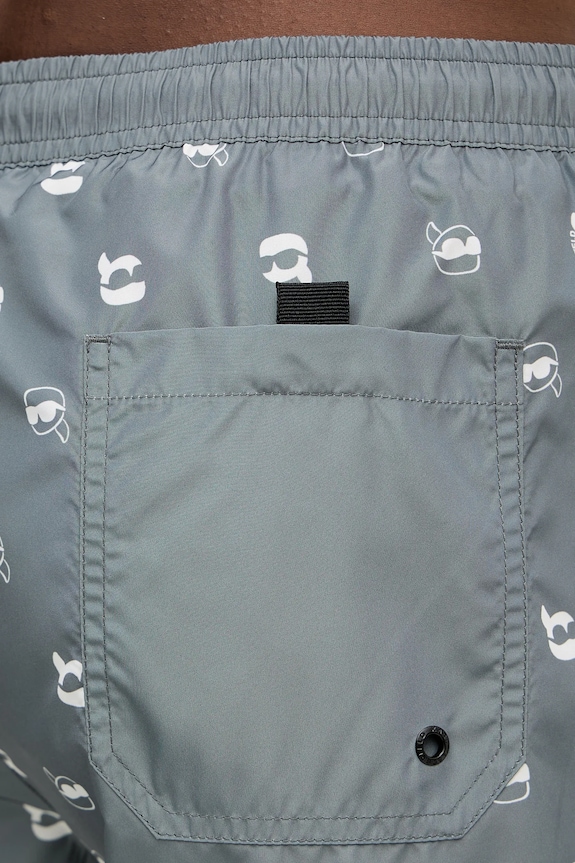 Karl Lagerfeld pantaloni scurti de baie IKON verde A3M46007