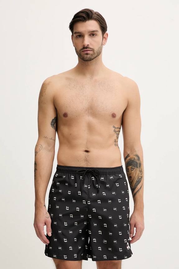 Купальні шорти Karl Lagerfeld IKON чорний A3M46007