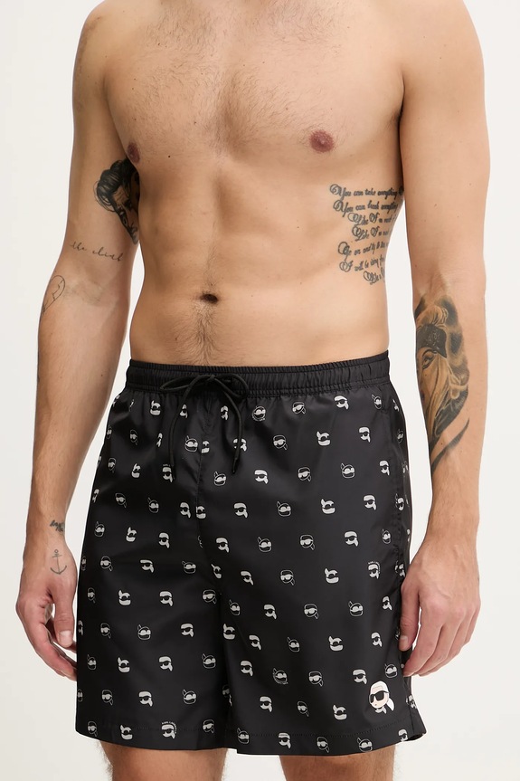 Купальні шорти Karl Lagerfeld IKON A3M46007 чорний SS26