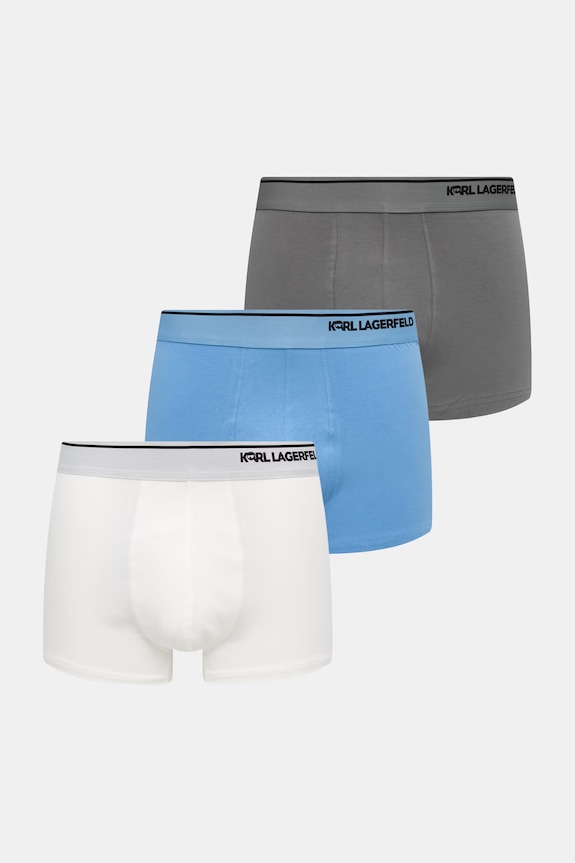 Karl Lagerfeld bokserki męskie bawełniane z elastanem IKON 3-pack niebieski B1M47022