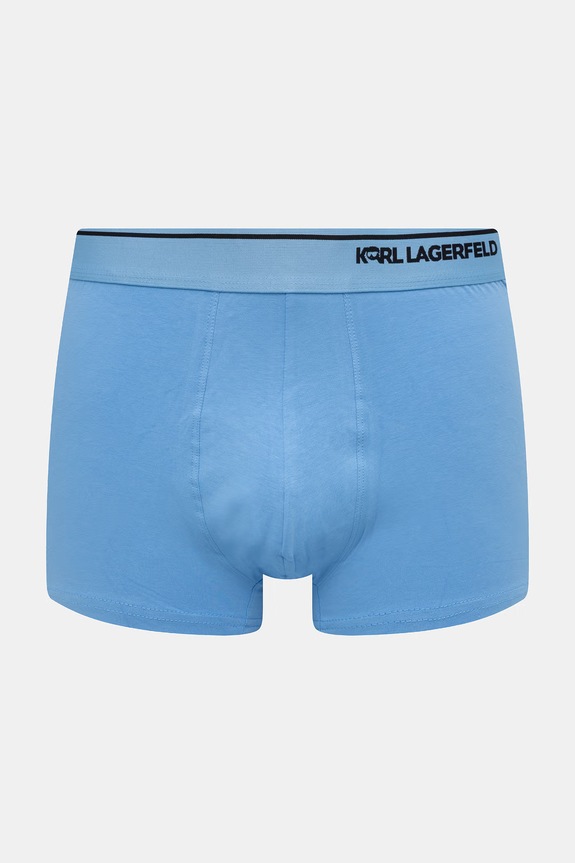 Odzież Karl Lagerfeld bokserki męskie bawełniane z elastanem IKON 3-pack B1M47022 niebieski