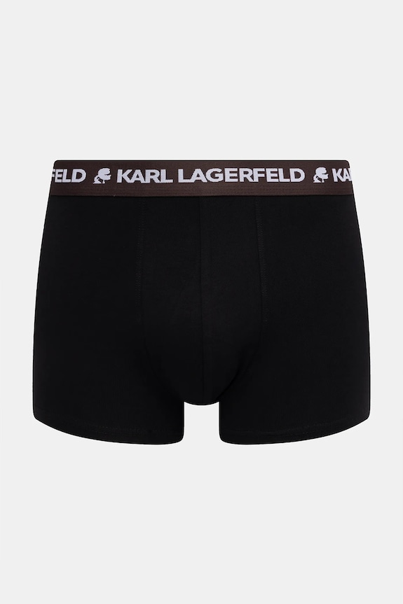 Oblečenie Boxerky Karl Lagerfeld LOGO TRUNK 5-pak B1M47030 čierna