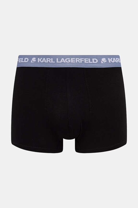 Karl Lagerfeld uske bokserice za muškarce od pamuka s elastanom LOGO TRUNK 5-pack crna B1M47030