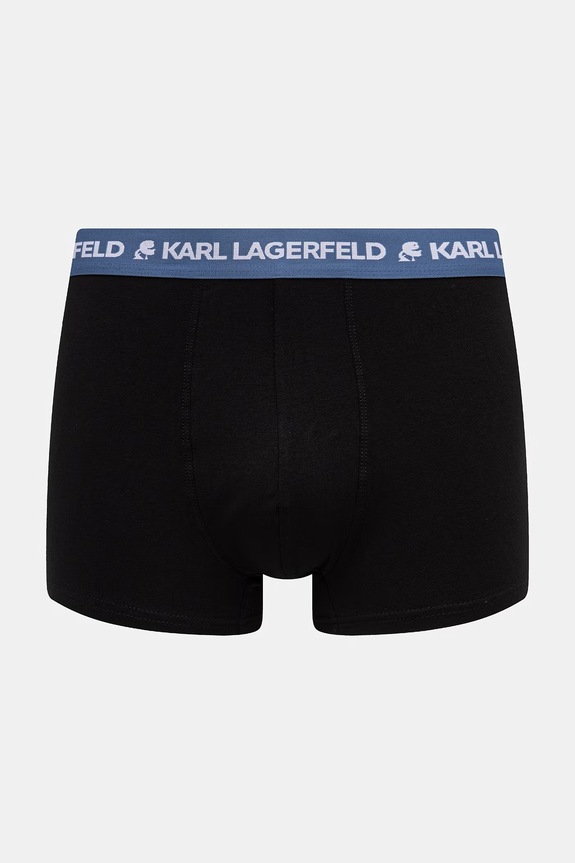 Karl Lagerfeld uske bokserice za muškarce od pamuka s elastanom LOGO TRUNK 5-pack B1M47030 crna