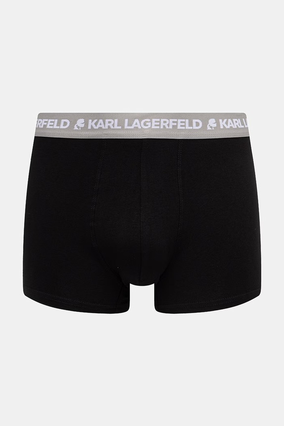 Karl Lagerfeld uske bokserice za muškarce od pamuka s elastanom LOGO TRUNK 5-pack B1M47030 crna SS26