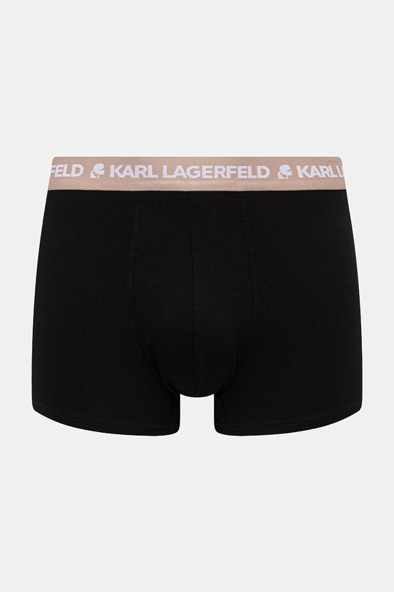 Karl Lagerfeld uske bokserice za muškarce od pamuka s elastanom LOGO TRUNK 5-pack crna B1M47030