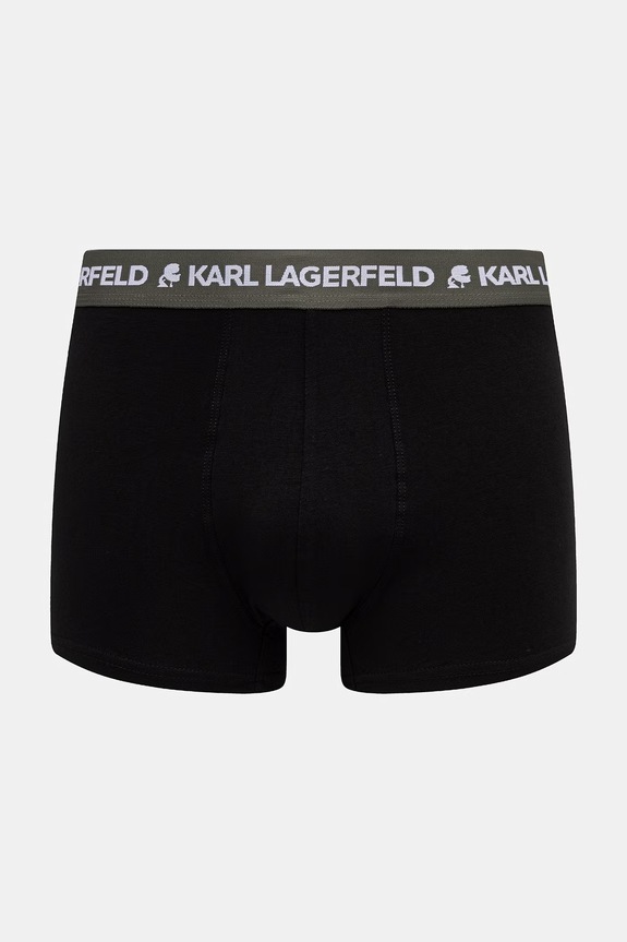 Karl Lagerfeld uske bokserice za muškarce od pamuka s elastanom LOGO TRUNK 5-pack B1M47030 crna