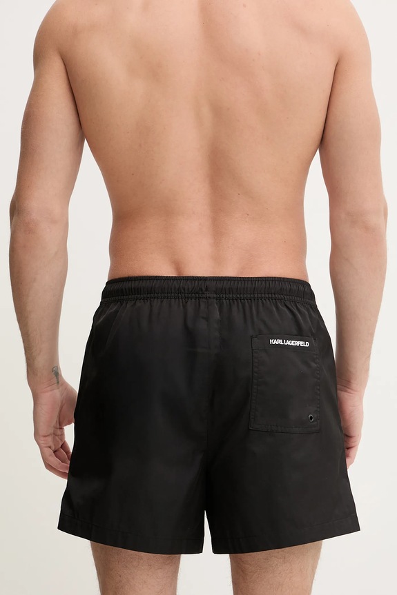 Abbigliamento Karl Lagerfeld pantaloncini da bagno KL METAL B1M46005 nero