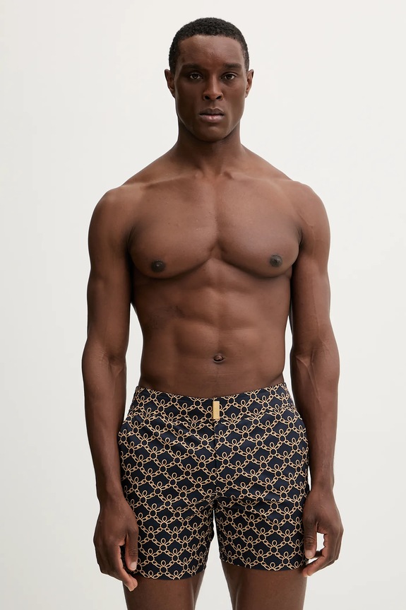 Vilebrequin pantaloni scurți de baie MENISE cu modele negru NISDF124