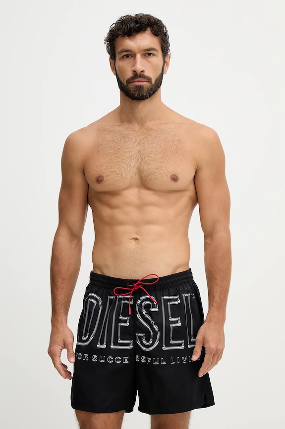 Plavkové šortky Diesel SOCCER-41-D-CORE čierna A20507.0QKBJ