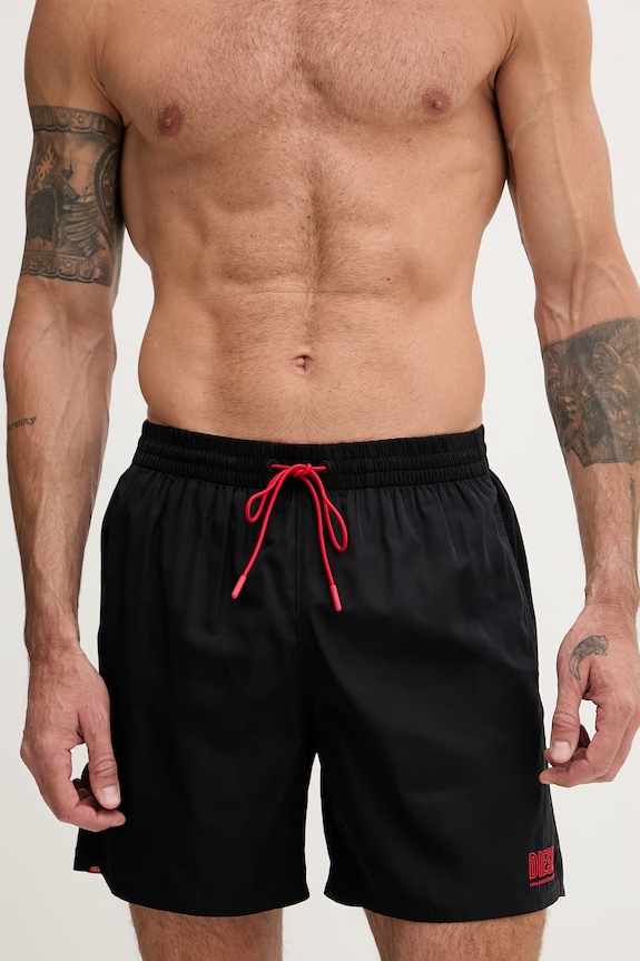 Diesel pantaloni scurți de baie pentru bărbați SPORT-41-D-CORE A20519.0PLCA negru SS26