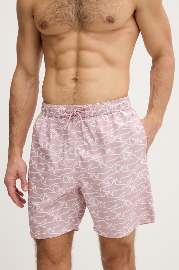 Paul&Shark pantaloni scurți de baie 26415037 roz SS26