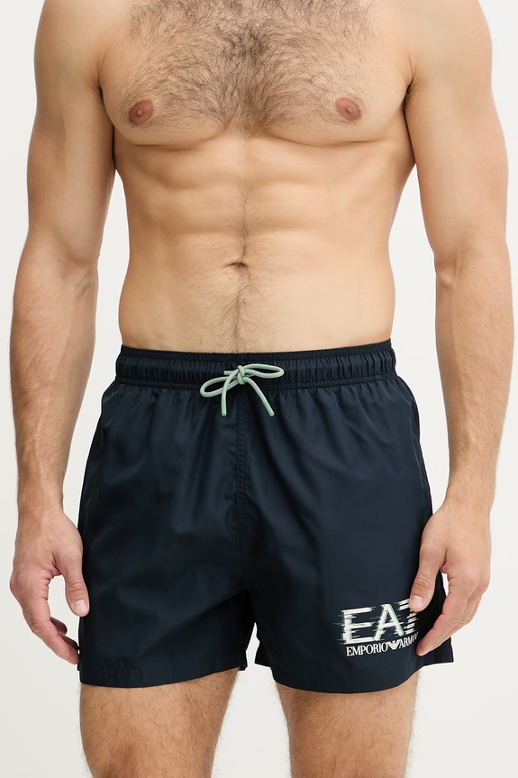 EA7 Emporio Armani kratke kupaće hlače za muškarce AF21069.7M001678 mornarsko plava SS26