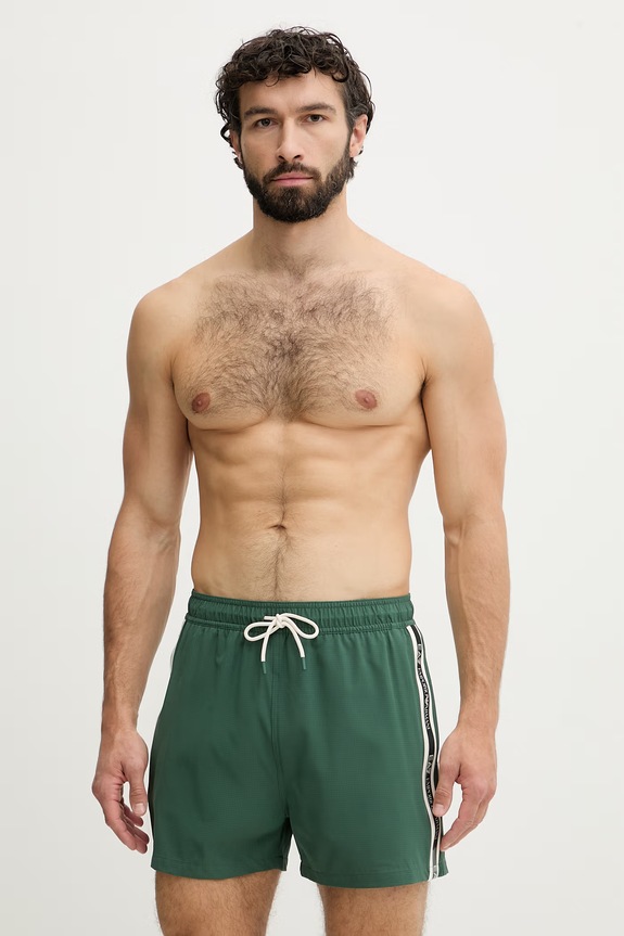 EA7 Emporio Armani kopalne kratke hlače moške zelena AF21073.7M001688