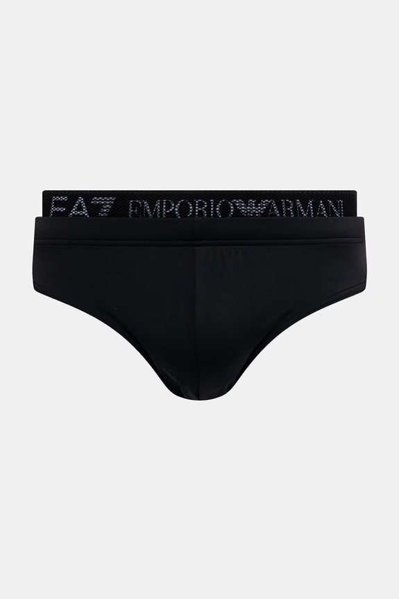 EA7 Emporio Armani plavky pánske čierna AF21074.7M000531