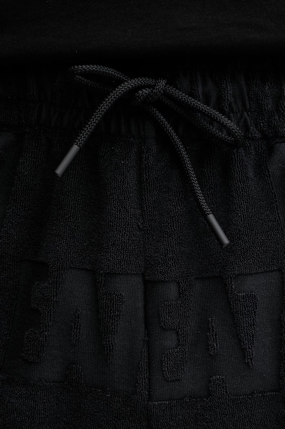 EA7 Emporio Armani pantaloni scurți de trening pentru bărbați, cu bumbac negru AF21254.7M000506
