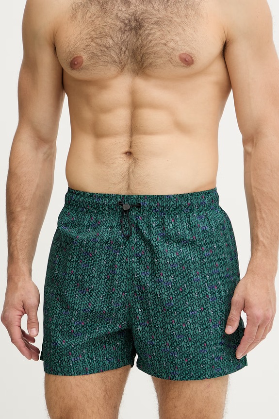 EA7 Emporio Armani kratke kupaće hlače za muškarce AF24087.7M002094 zelena SS26