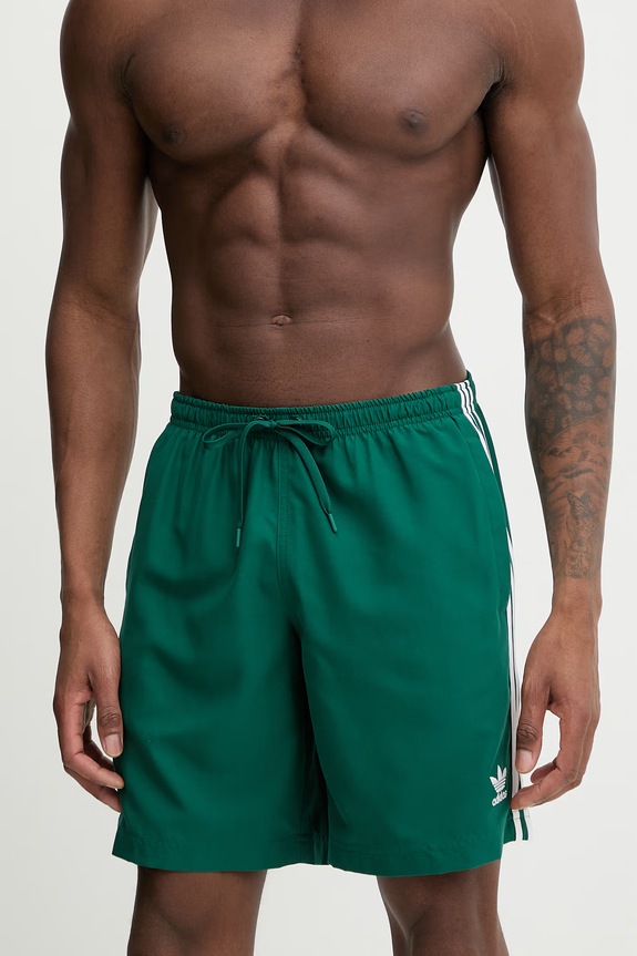 Plavkové šortky adidas Originals JZ8477 zelená SS26