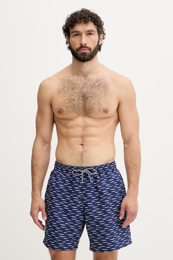 Hackett London plavecké šortky pánske tmavomodrá HMB100030