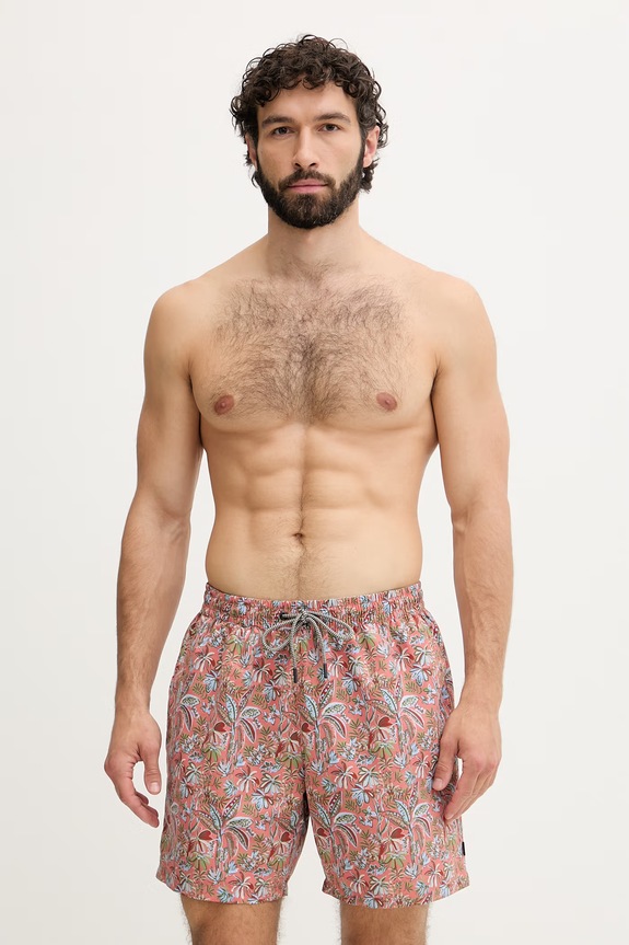 Hackett London plavecké šortky pánske oranžová HMB100032