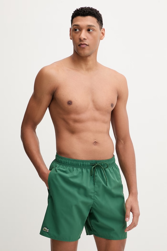 Lacoste pantaloni scurți de baie bărbați verde MH9088