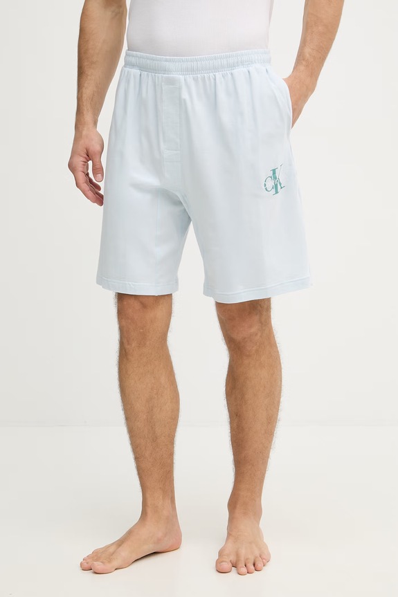Calvin Klein Underwear pyžamové šortky pánske modrá LV00NM2973