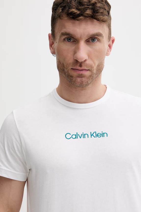 Calvin Klein Underwear dvodijelna pidžama za muškarce od pamuka tirkizna LV00NM2900